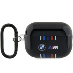Husa BMW BMAP222SWTK AirPods Pro 2 gen cover black/black Multiple Colored Lines