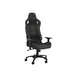 Scaun Gaming T3 Rush (2023), Textil, suport lombar Memory Foam, tetiera, Carbune