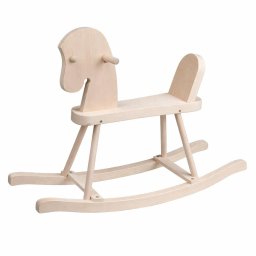 Jucarii pentru miscare Wooden Rocking Horse for Children Baby Mix natural