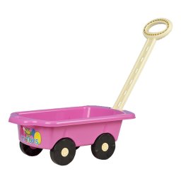 Jucarii pentru miscare Baby Trolley Tugboat BAYO 45 cm pink