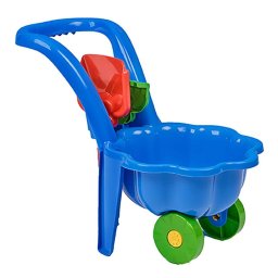 Jucarii pentru miscare Children's garden wheel with trowel and rake BAYO Daisy blue