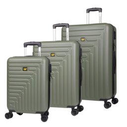 Set 3 trollere CATERPILLAR Rockford, 35L, 59L, 92L, ABS - olive