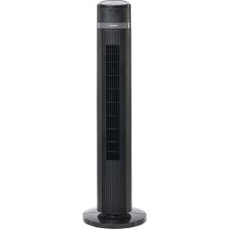 Ventilator HMTF-D3BK, 45 W, Control Touch, Temporizator, 3 moduri ventilare, Telecomanda, Mod ECO, Negru