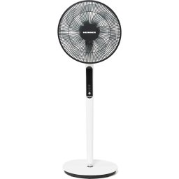 Ventilator HMSF-9BK, 19 W, Smart Fan, Functie memorare, 9 Viteze, 3 Moduri ventilare, Temporizator, Telecomanda, Negru