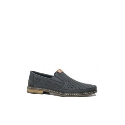 Pantofi casual Rieker bleumarin din piele naturală cu perforații RIK13459-14-45 EU