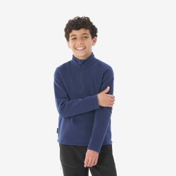 Polar cu fermoar Drumeție MH100 Bleumarin Copii 7-15 ani