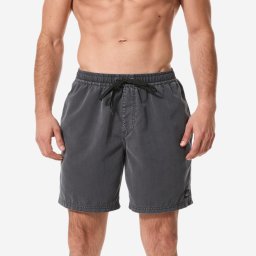 Șort de baie surf Quiksilver semi-lung 17' talie elastică Negru Bărbați