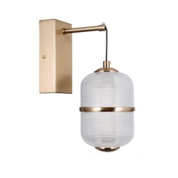 ITALUX WL-34375-1-HBR - Aplica de perete LED ALANI, 6 W, 230 V, 3000 K, aurie