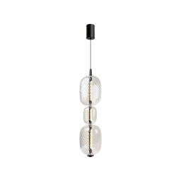 Candelabru LED suspendat cu cablu PLAYA LED/12W/230V, negru