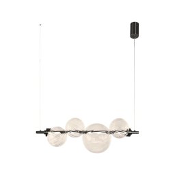 Lustră LED pe cablu PLAYA LED/12W/230V neagră