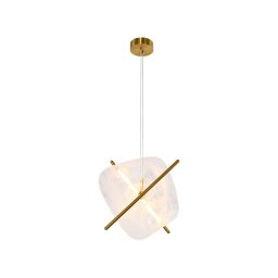 Lustră suspendată pe cablu RELAX LED/15W/230V auriu/alb