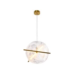 Lustră LED suspendată pe cablu RELAX LED/15W/230V auriu/alb