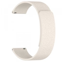 Curea Techsuit W074 pentru Samsung Galaxy Watch / Huawei Watch Series, 22mm, Bej