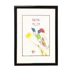 Rama foto clasica Bessie 15x21 cm, neagra, pentru perete sau birou