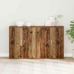 Bufet 2 pcs Lemn vechi 60 x 31 x 70 cm Lemn compozit GartenMobel Dekor