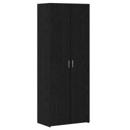 Bufet 2 pcs Stejar Negru 70 x 42,5 x 185 cm GartenMobel Dekor