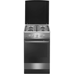 Aragaz pe gaz FCGX58099, 50x60 cm, 4 arzatoare, plita gaz, cuptor gaz, 2 functii, 58 l, gril, aprindere electrica cuptor si plita, inox