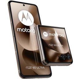 Telefon mobil pliabil Motorola razr 60 Ultra, Qualcomm Snapdragon 8 Elite, 16GB RAM, 512GB, Dual SIM, 5G, Android 15, Bej