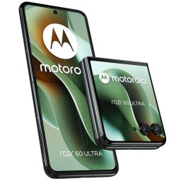 Telefon mobil pliabil Motorola razr 60 Ultra, Qualcomm Snapdragon 8 Elite, 16GB RAM, 512GB, Dual SIM, 5G, Android 15, Verde inchis