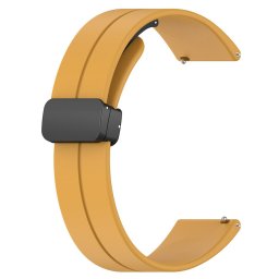 Curea pentru Huawei Watch GT 4 (41mm)/W1/Honor Watch S1/Garmin Venu 2S/Vivoactive 4S - Techsuit Watchband 18mm (W011) - Yellow