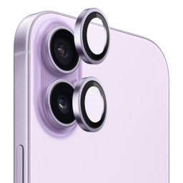 Folie pentru iPhone 17 - Blueo Original Metal Frame Lens Glass - Purple