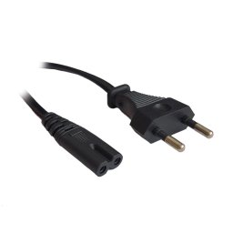CABLU alimentare Spacer casetofon, 1.8m, intrare Euro plug, iesire C7, 10A, negru, "SPPW-EUPG-C7-10A-1.8" (timbru verde 0.08 lei)