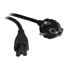 CABLU alimentare Spacer notebook 1m, intrare Shucko, iesire C5, 16A, negru, "SPPW-SCHK-C5-16A-1.0" (timbru verde 0.18 lei)