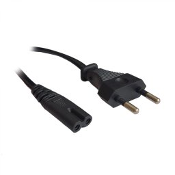 CABLU alimentare Spacer casetofon, 1.8m, intrare Euro plug, iesire C7, 10A, negru, SPPW-EUPG-C7-10A-1.8 (timbru verde 0.08 lei)