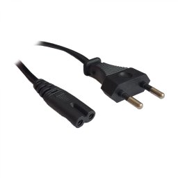 CABLU alimentare Spacer casetofon, 1.8m, intrare Euro plug, iesire C7, 6A, negru, SPPW-EUPG-C7-6A-1.8 (timbru verde 0.08 lei)