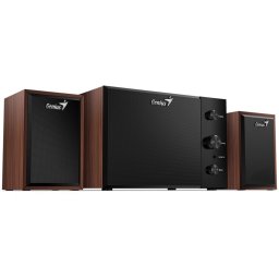 BOXE GENIUS 2.1, RMS: 15W (2 x 3.5W + 1 x 8W), cherry wood, SW-2.1 350 31730037400 (timbru verde 11.00 lei)