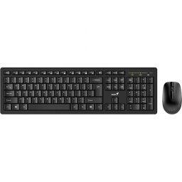 KIT wired GENIUS USB, tastatura 104 taste (concave) + mouse optic 1000dpi, 3 butoane, black, SlimStar C126 31330007400 (timbru verde 0.8 lei)