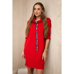 Red dress with tie