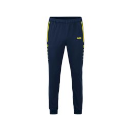 JAKO Pantaloni sport albastru marin / galben neon