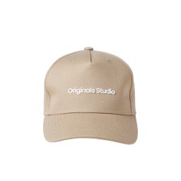 JACK & JONES Șapcă 'JACVesterbro' nisipiu / alb