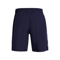 UNDER ARMOUR Pantaloni sport 'Wordmark' bleumarin / alb