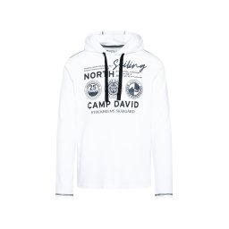 CAMP DAVID Tricou 'Cruise North' albastru marin / negru / alb