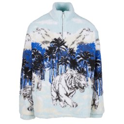 Karl Kani Pulover 'Ice Tiger' albastru / gri / negru / alb