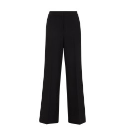WE Fashion Pantaloni cu dungă negru