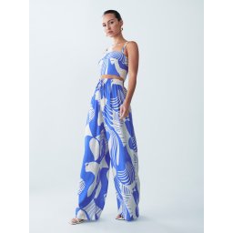 St MRLO Pantaloni 'KADY' albastru / alb