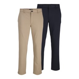 JACK & JONES Pantaloni eleganți bej / bleumarin