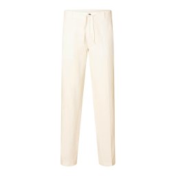 SELECTED Pantaloni cu dungă 'SLHLEROY' crem