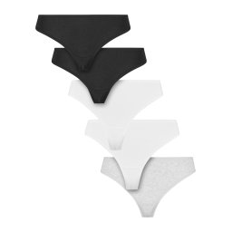 Urban Classics Tanga gri amestecat / negru / alb
