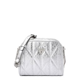 GUESS Geantă de umăr 'ALDINA CAMERA CROSSBODY' argintiu