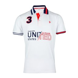 U.S. POLO ASSN. Tricou roșu / negru / alb