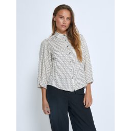 Peppercorn Bluză 'Gabriella' crem / negru / alb amestacat