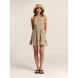 St MRLO Rochie 'LILA MINI DRESS' verde / negru