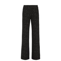WE Fashion Pantaloni roșu / negru / alb