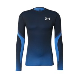 UNDER ARMOUR Tricou funcțional bleumarin / azur / alb