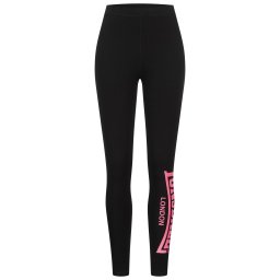 LONSDALE Leggings 'Merridge' roz / negru