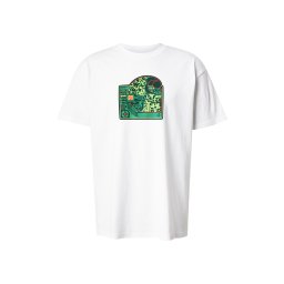 Carhartt WIP Tricou 'Chip' verde pin / verde deschis / roșu / alb